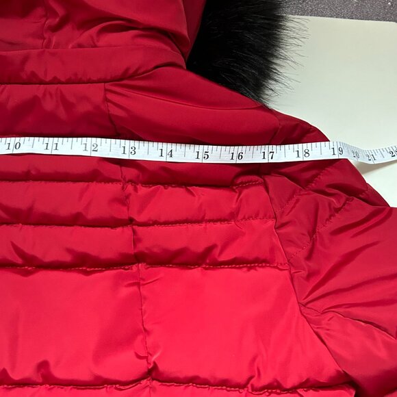 DKNY Quilted Puffer Jacket, Women's Size Medium in Wine Red - Picture 6 of 12